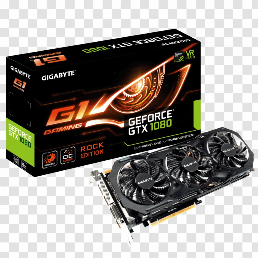 Graphics Cards & Video Adapters GeForce Processing Unit Gigabyte Technology GDDR5 SDRAM - Electronics Accessory - Rock Top View Transparent PNG