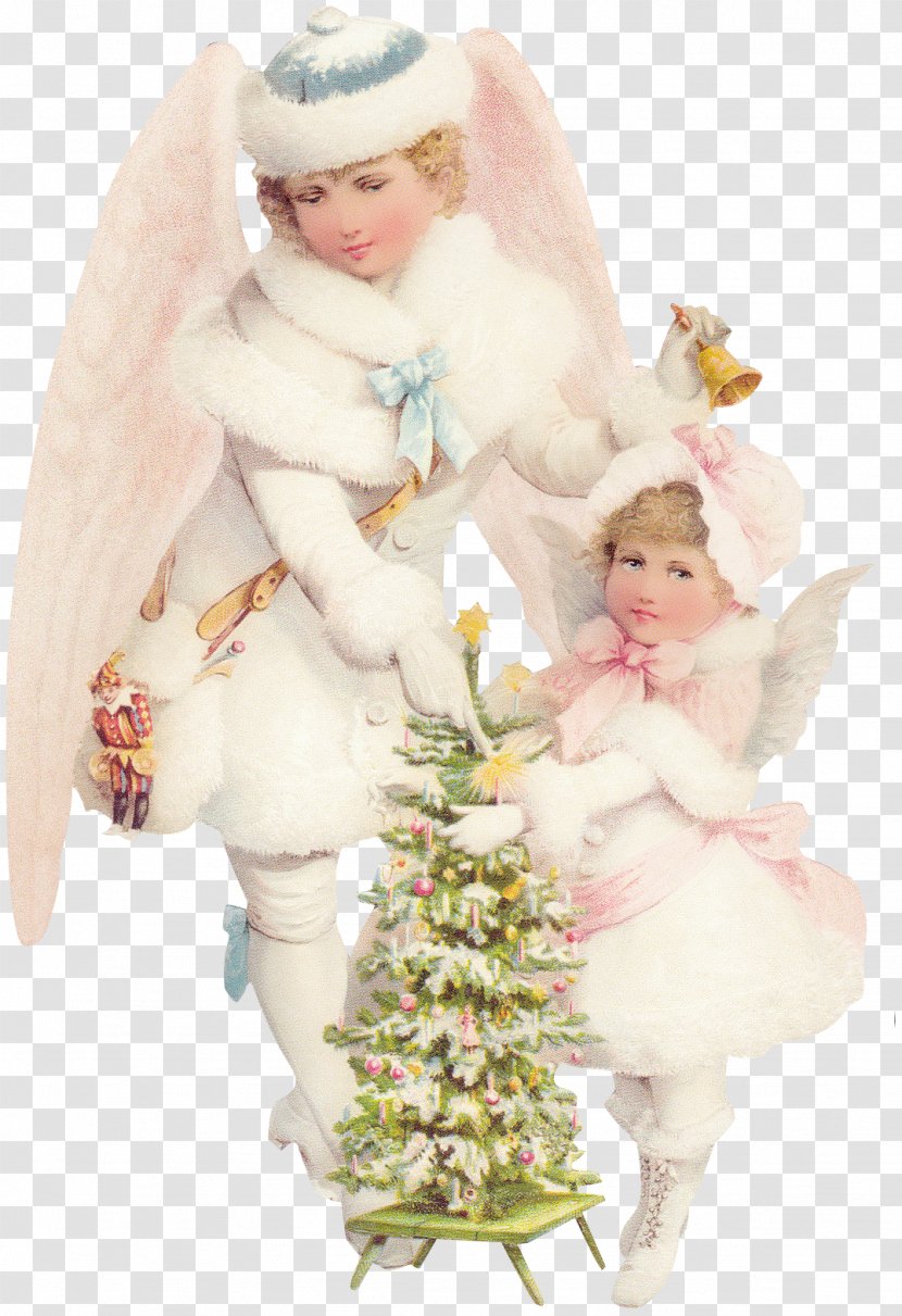 Victorian Era Angel Paper Cherub Christmas - Carol Transparent PNG