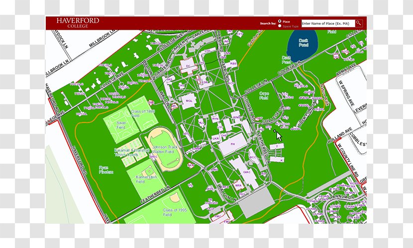 Haverford College Shippensburg University Campus - Diagram - Map Transparent PNG