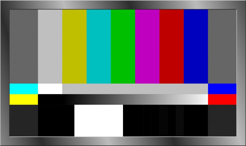 SMPTE Color Bars Television Show - Network - Tv Transparent PNG