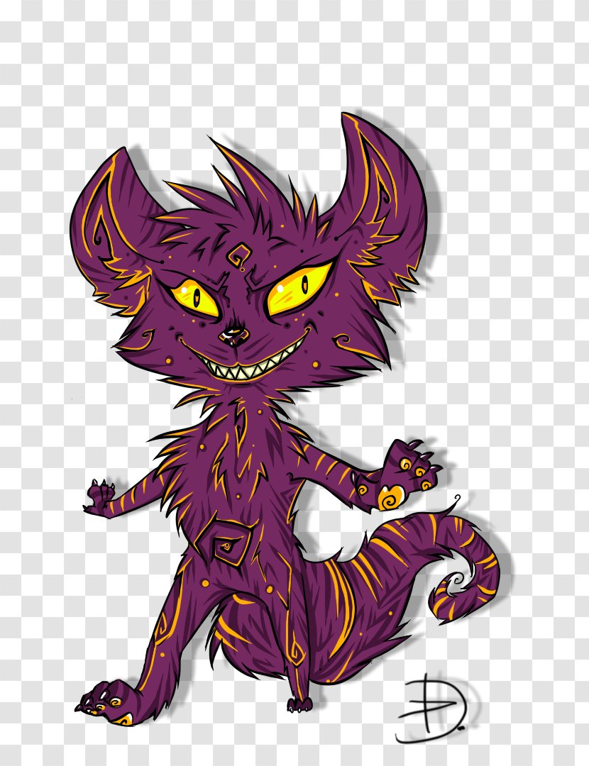 Illustration Demon Cartoon Mammal Purple - Dragon - Absurdity Poster Transparent PNG