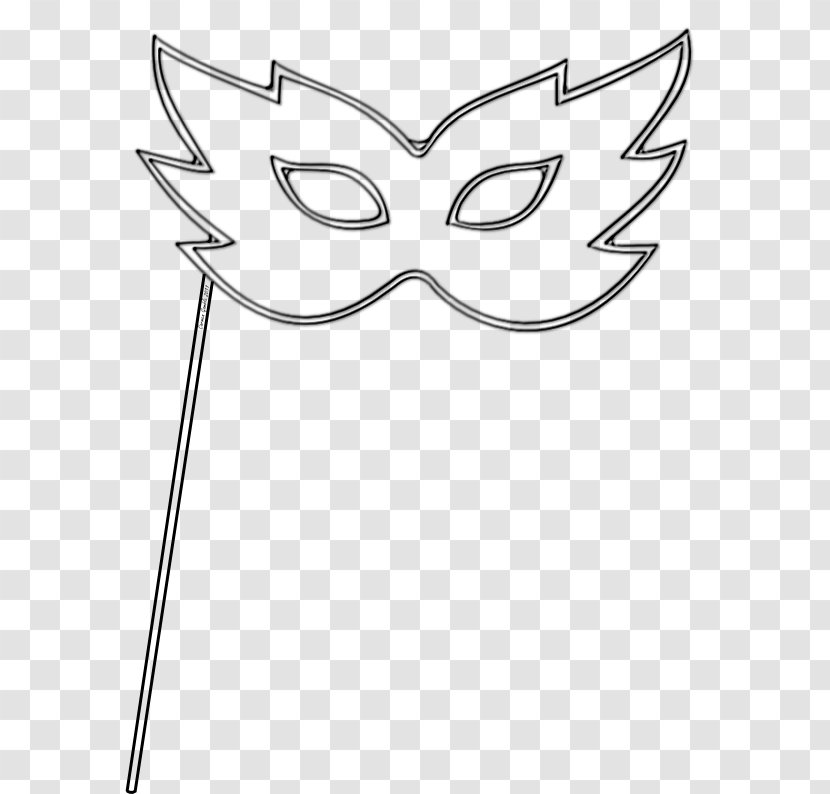 Mask Drawing Masquerade Ball Stencil Line Art Transparent PNG