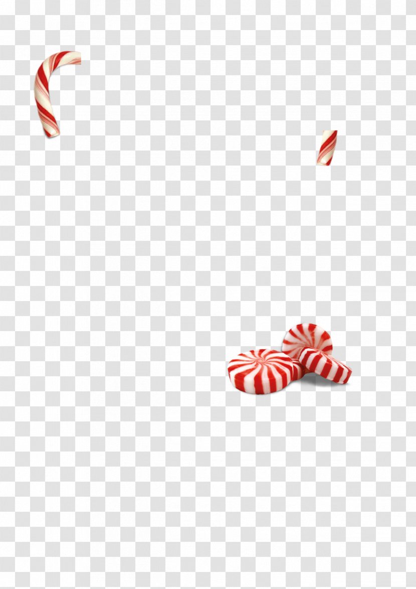 Candy Peppermint Charm Bracelet Pattern - Heart - Floating Red Transparent PNG
