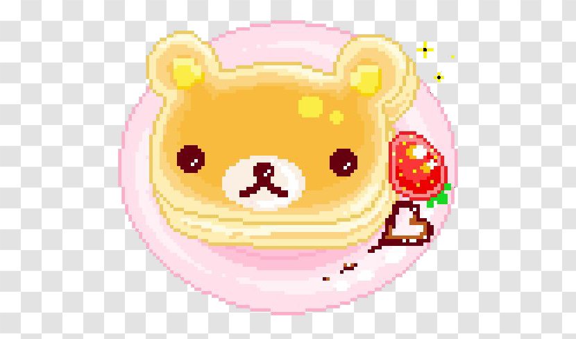 Pixel Art Rilakkuma - Flower - Heart Transparent PNG