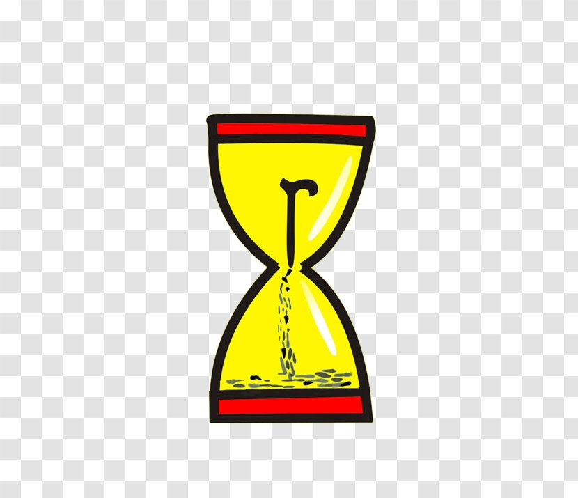 Old Age Aged Care Poster - Advertising - Cartoon Yellow Red Hourglass Transparent PNG
