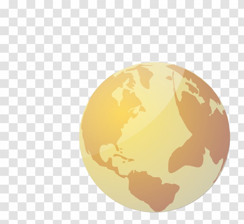 Earth Planet Euclidean Vector - Yellow Transparent PNG