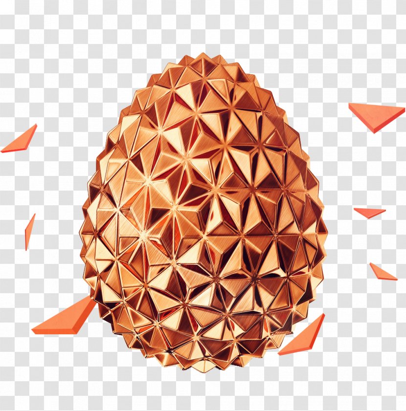 Egg - Carton - Creative Golden Transparent PNG
