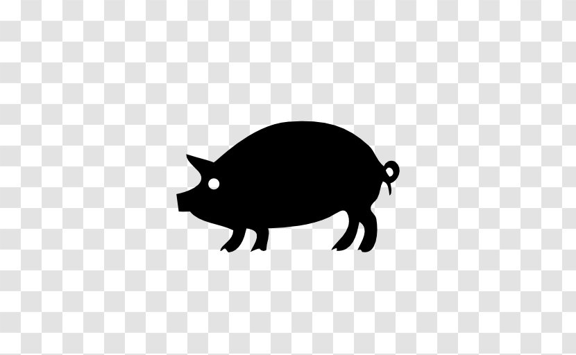 Pig Drawing Clip Art - Black And White - Pigs Transparent PNG