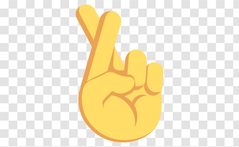 Crossed Fingers Emoji Symbol The Finger - Arm - Oreo Vector Transparent PNG