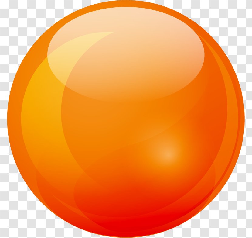Marble Ball, Orange. - Ball - Orange Transparent PNG