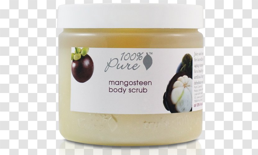 Organic Food Exfoliation Lotion Cosmetics Purple Mangosteen - Cream - Mangoestein Transparent PNG