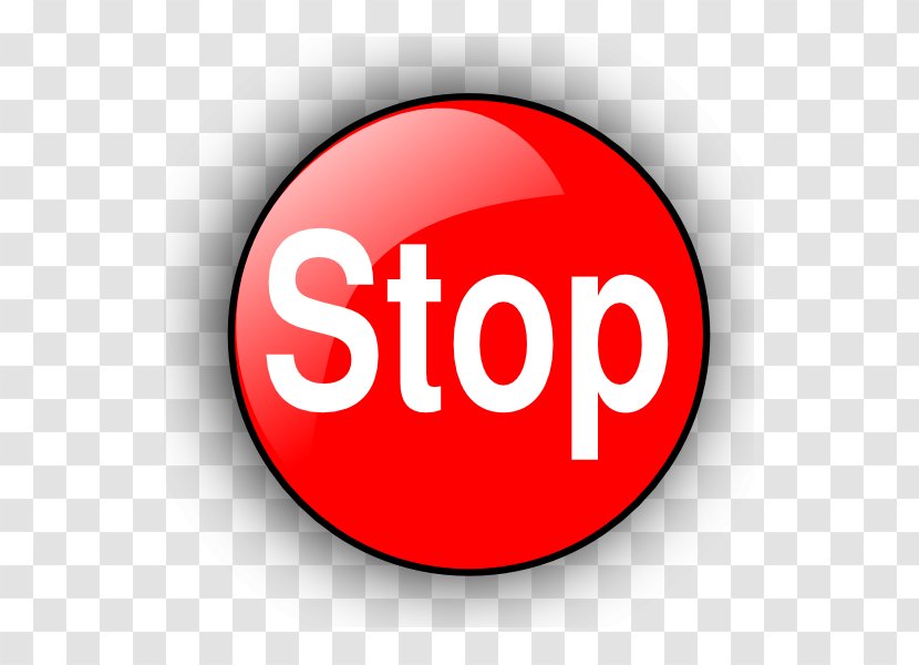 Button Start Menu Clip Art - Sign - Stop Transparent PNG