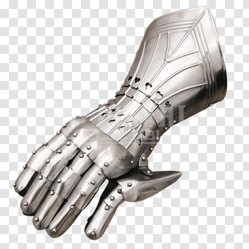 Gauntlet Glove Gothic Plate Armour Knight - Components Of Medieval - Christmas Gloves Transparent PNG