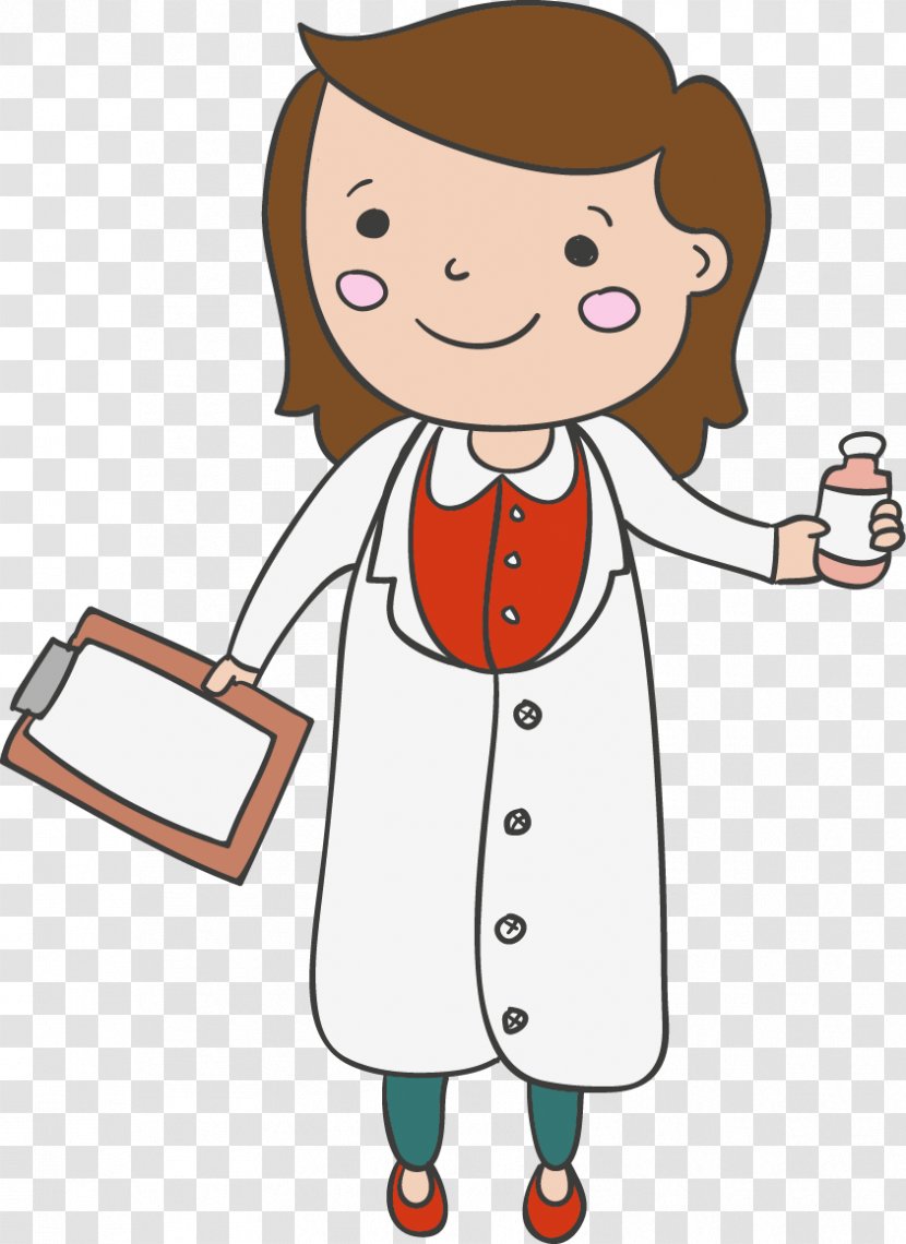 Physician Medicine Health Clip Art - Watercolor - Female Doctor Transparent PNG