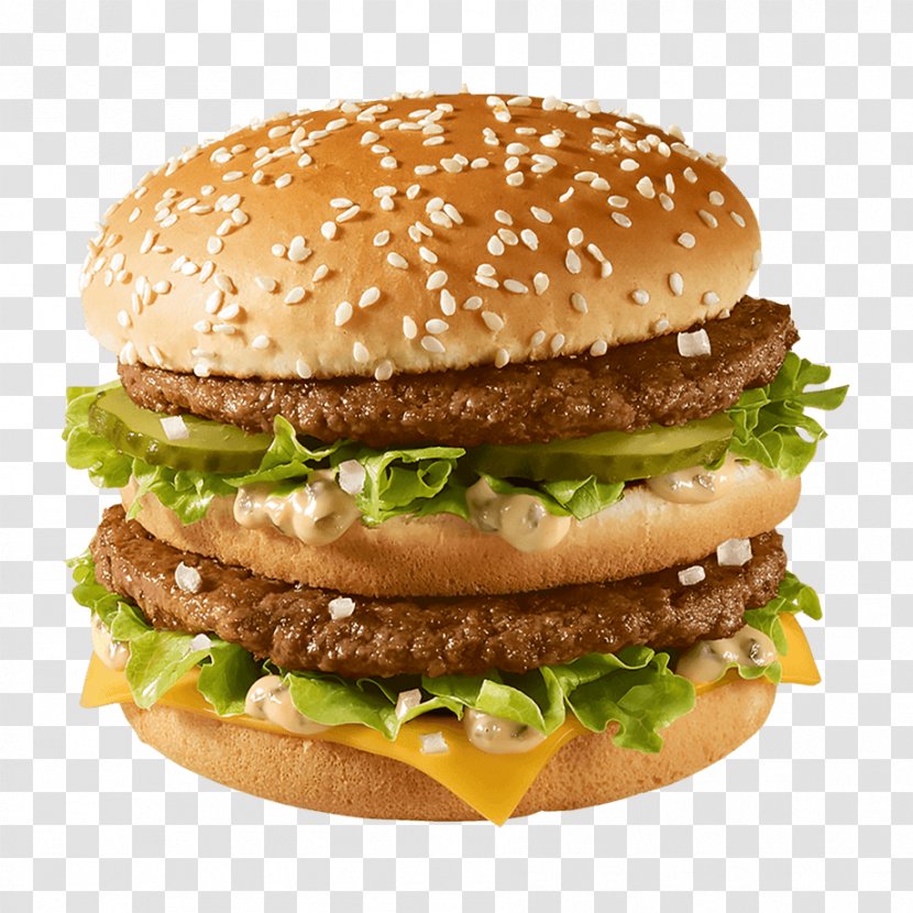 Hamburger McDonald's Big Mac Cheeseburger Fast Food French Fries - Junk - Fried Chicken Transparent PNG