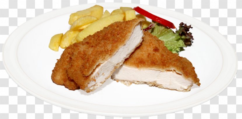 Schnitzel Cordon Bleu Fast Food Cuisine Of The United States Breakfast - Deep Frying - Chicken Fillet Transparent PNG