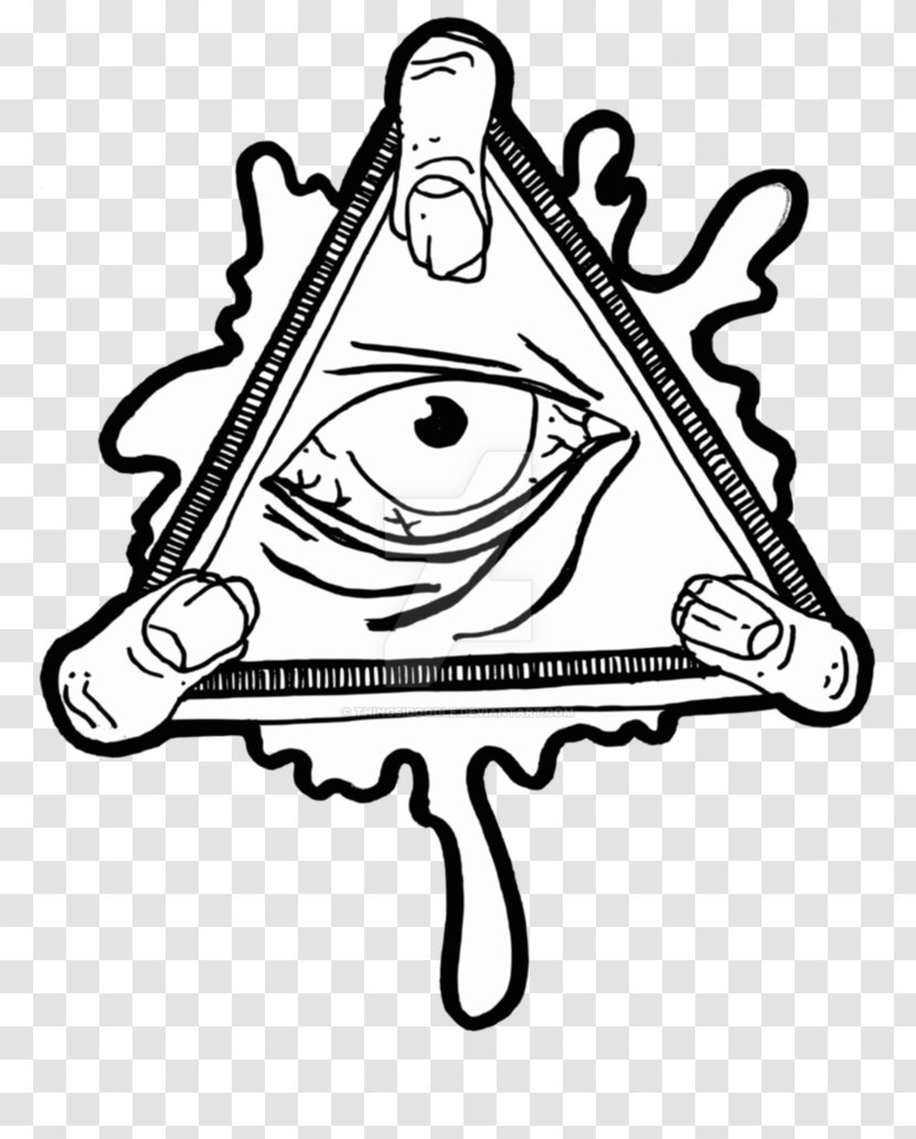 Eye Of Providence Illuminati Sticker Decal Clip Art - All Seeing Transparent PNG