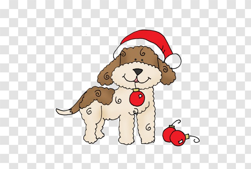 Christmas Cartoon Color Cute Little Dog - Vertebrate - Pattern Transparent PNG