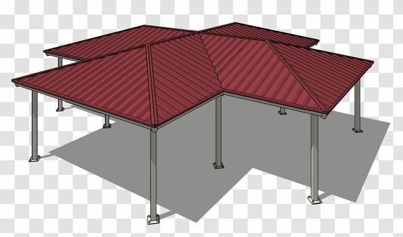 Hip Roof Gable Patio - Table - Building Transparent PNG