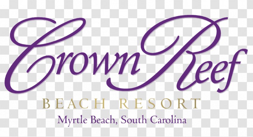 Crown Reef Beach Resort And Waterpark Logo Seaside - Calligraphy - Brand Transparent PNG