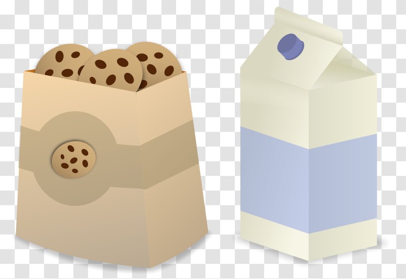 Chocolate Chip Cookie Breakfast Fortune Milk Clip Art - Food - Kawaii Cliparts Transparent PNG