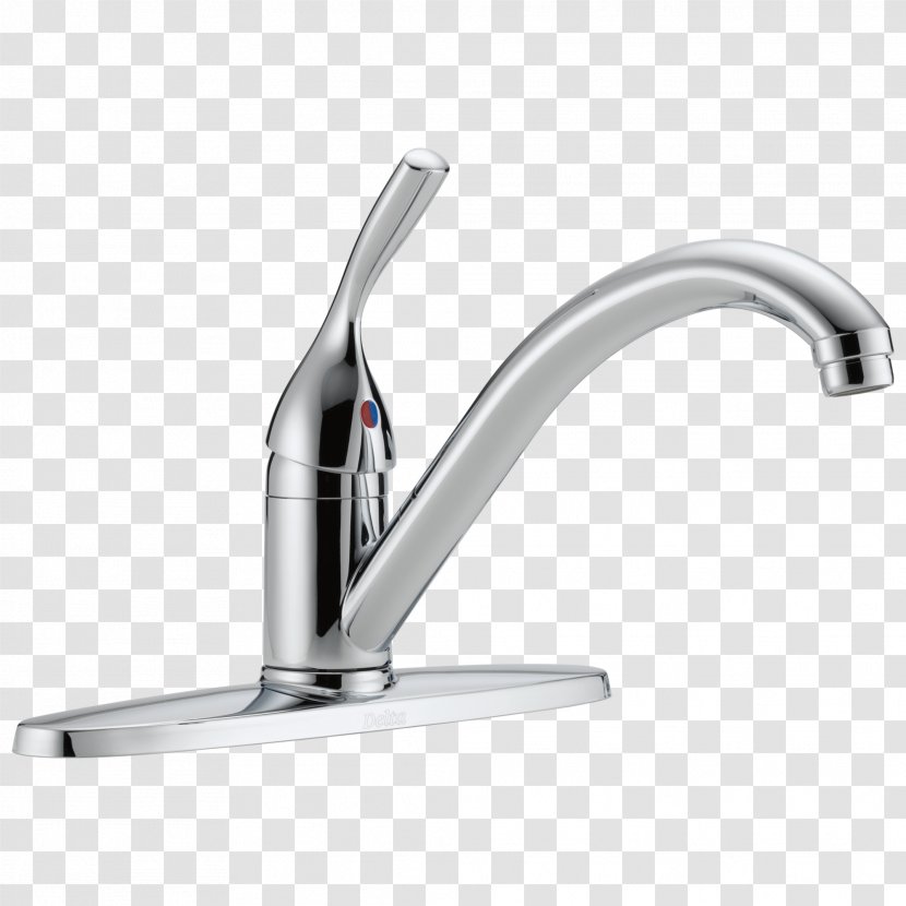 Tap Kitchen Handle Delta Faucet Company Chrome Plating - Valve Transparent PNG