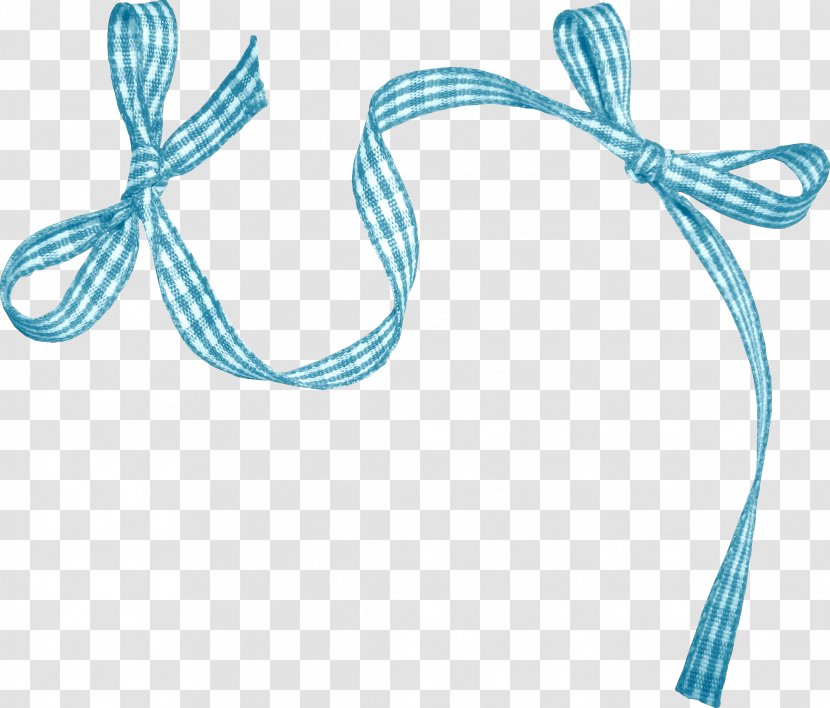 Blue DepositFiles Ribbon IFolder - Shoelace Knot - Bougie Transparent PNG