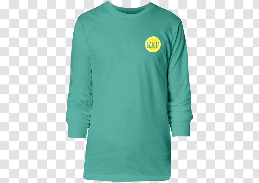 Long-sleeved T-shirt Shoulder Bluza - T Shirt - Lemon Block Transparent PNG