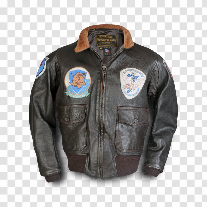 Leather Jacket G-1 Military Flight - Material Transparent PNG