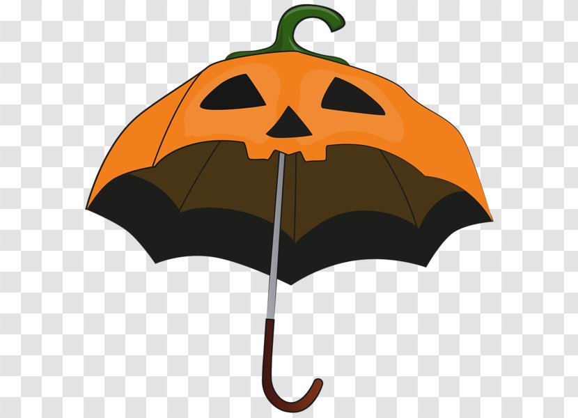 Umbrella Pumpkin Clothing Accessories Costume Clip Art - Holiday - Parasol Transparent PNG