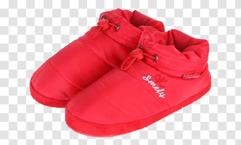 Slipper Shoe Sneakers Flip-flops - Heart - Red Elastic Band Shoes Transparent PNG