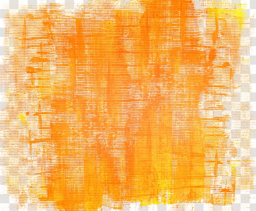 Orange Photography Watercolor Painting - Yellow - Simple Abstract Oil High-quality Pictures Transparent PNG