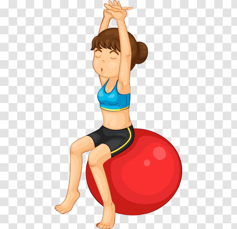 Royalty-free Physical Fitness Exercise Ball Illustration - Watercolor - Woman Doing Yoga Transparent PNG