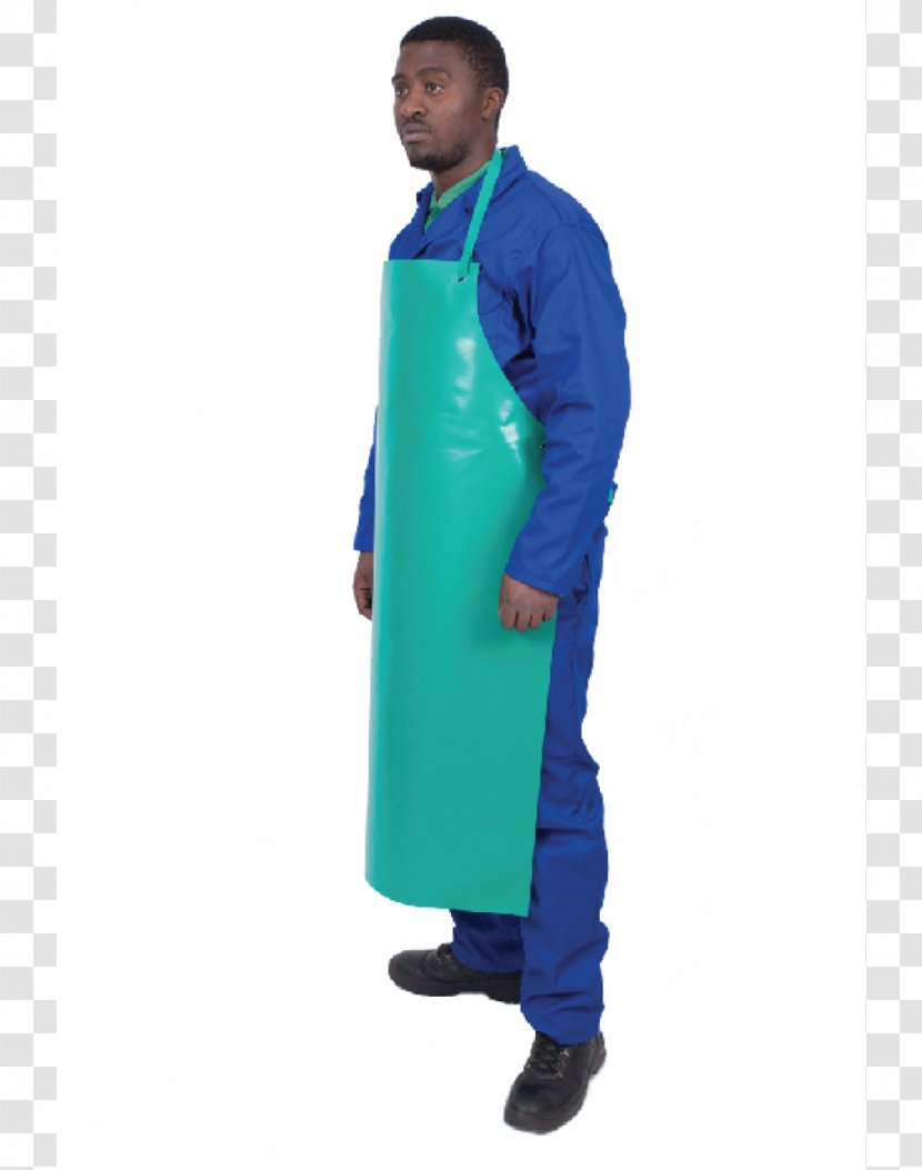Apron Clothing Turquoise Personal Protective Equipment Disposable - Electric Blue Transparent PNG