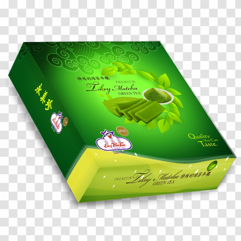 Green Tea Matcha Nian Gao Rice Cake - Eng Bee Tin Transparent PNG
