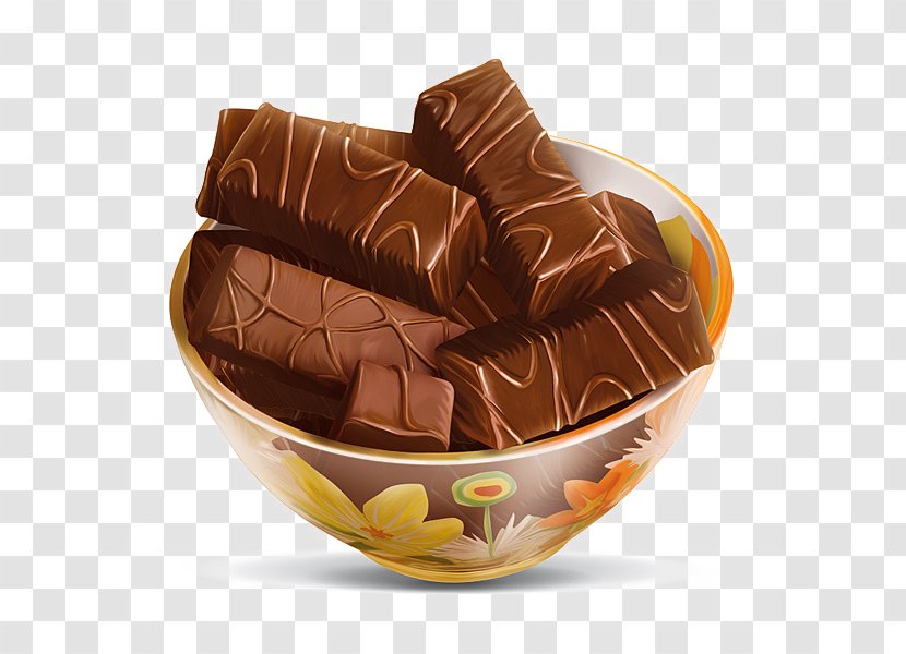 Fudge Chocolate Cookie Illustration - Food - Hand-painted Cake Transparent PNG