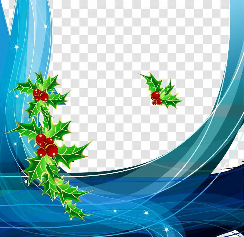 Christmas Ornament Tree Illustration - Flower - Dream Blue Flow Transparent PNG