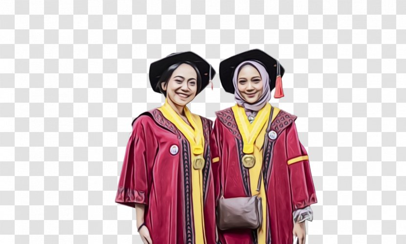 Robe Graduation Ceremony Doctor Of Philosophy Academician - Uniform - Clothing Transparent PNG