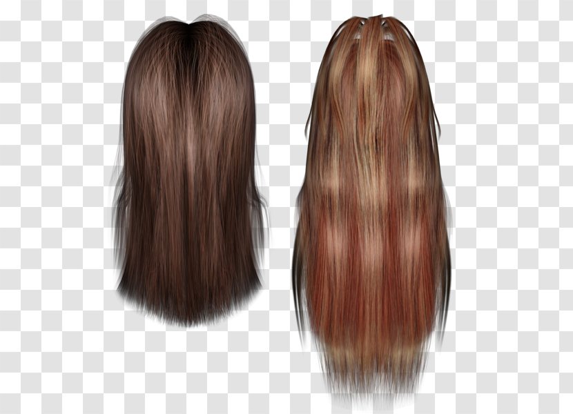 Wig Brown Hair Long - Caramel Color Transparent PNG