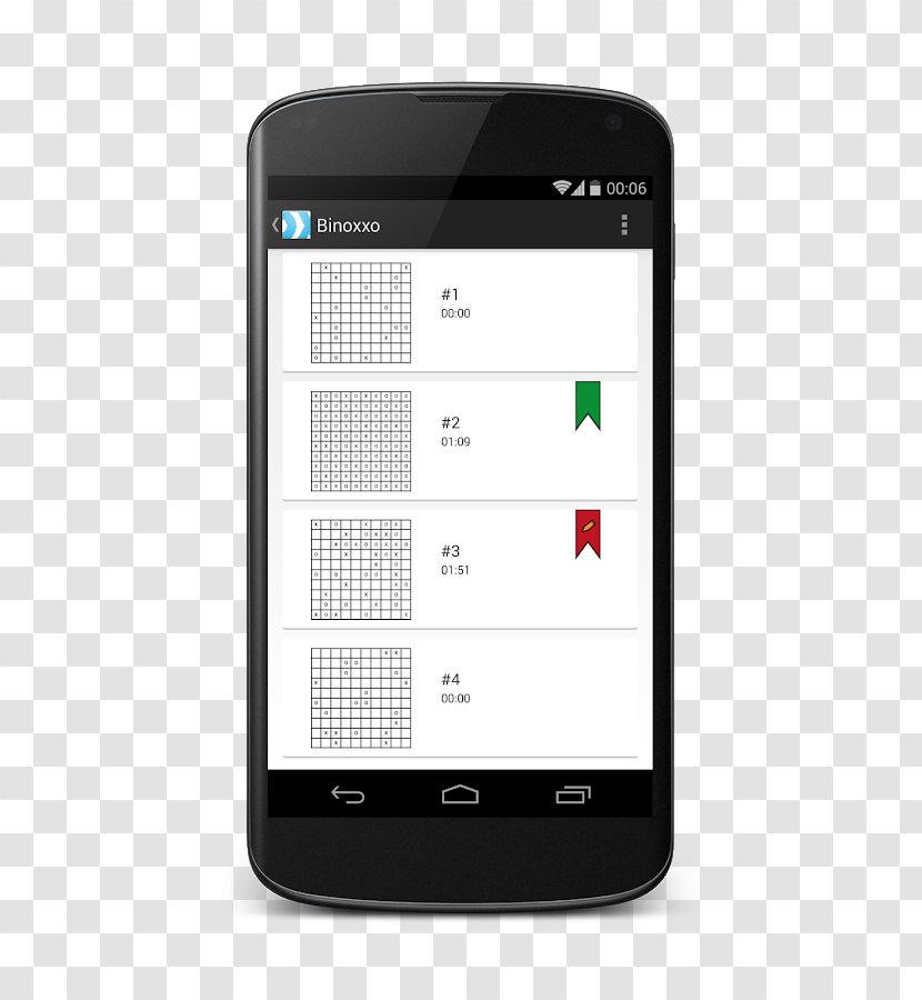 Feature Phone Binoxxo Smartphone Puzzle App Android - Mobile Transparent PNG
