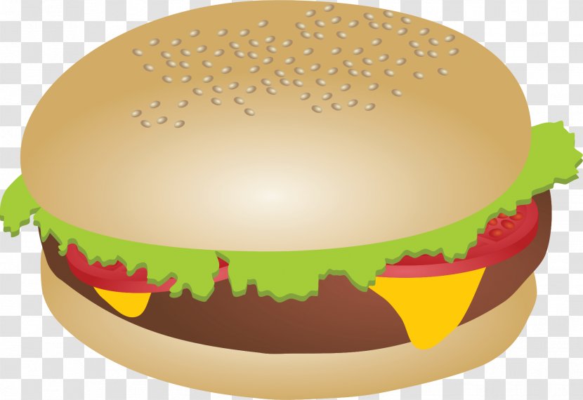 Hamburger Fast Food Cheeseburger Veggie Burger Clip Art - Steak - Burguer Transparent PNG