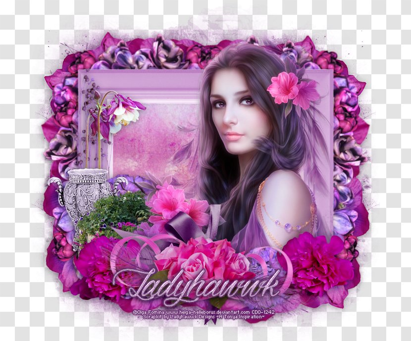 Eau De Parfum Photomontage Perfume Floral Design Long Hair Transparent PNG