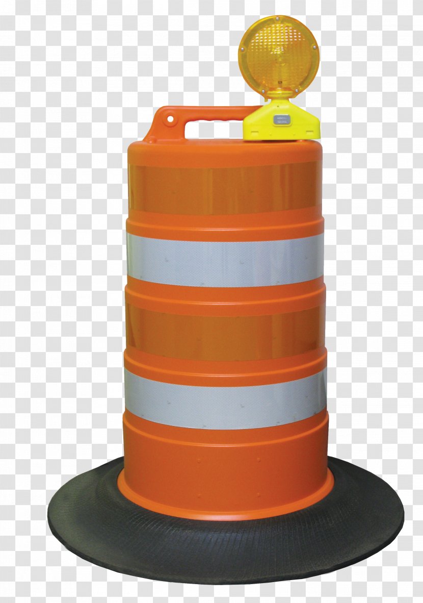 Traffic Cone Construction Barrel Drum - Cylinder - Red Barrels Transparent PNG