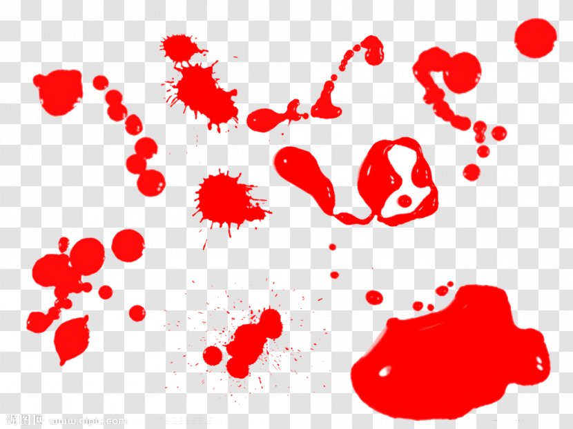 Circle Pen - Cartoon - Blood Rain Transparent PNG