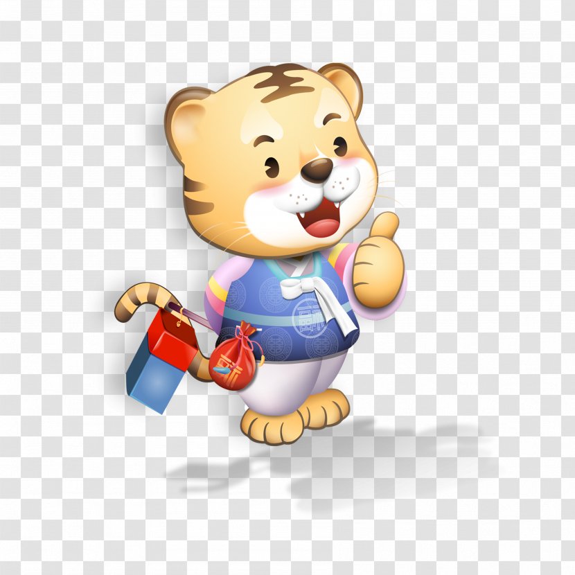 Tiger Anthropomorphism Cartoon Download - Lantern Transparent PNG