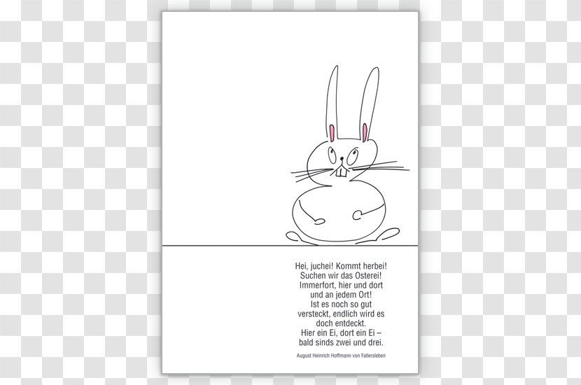 Easter Bunny Saying Quotation Greeting & Note Cards Rabbit - Frame Transparent PNG