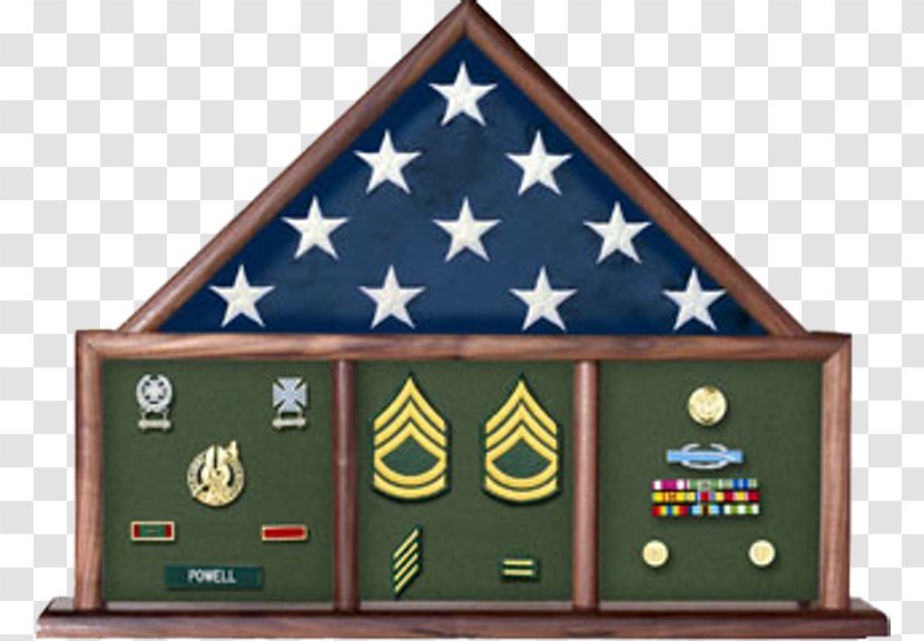 Flag Of The United States Shadow Box Display Case - Military Transparent PNG