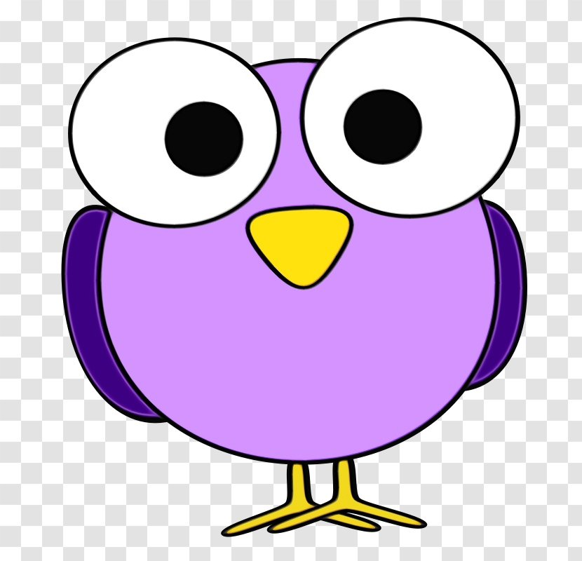 Cartoon Drawing Owl Silhouette Comics - Humour - Magenta Bird Of Prey Transparent PNG