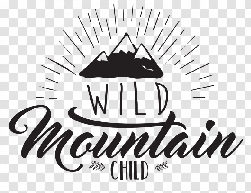 Wild Mountain Child Family - Monochrome Transparent PNG