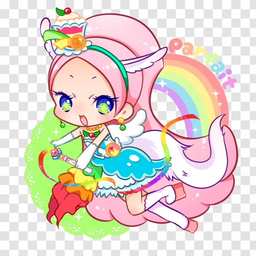 Parfait Pixiv DeviantArt Pretty Cure - Flower - Multicolored Ribbons Transparent PNG